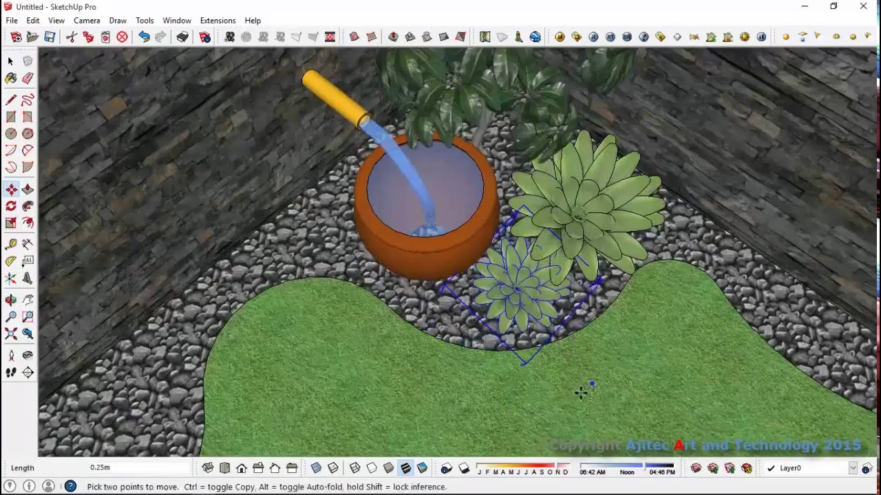 SketchUp garden layout tutorial for beginners