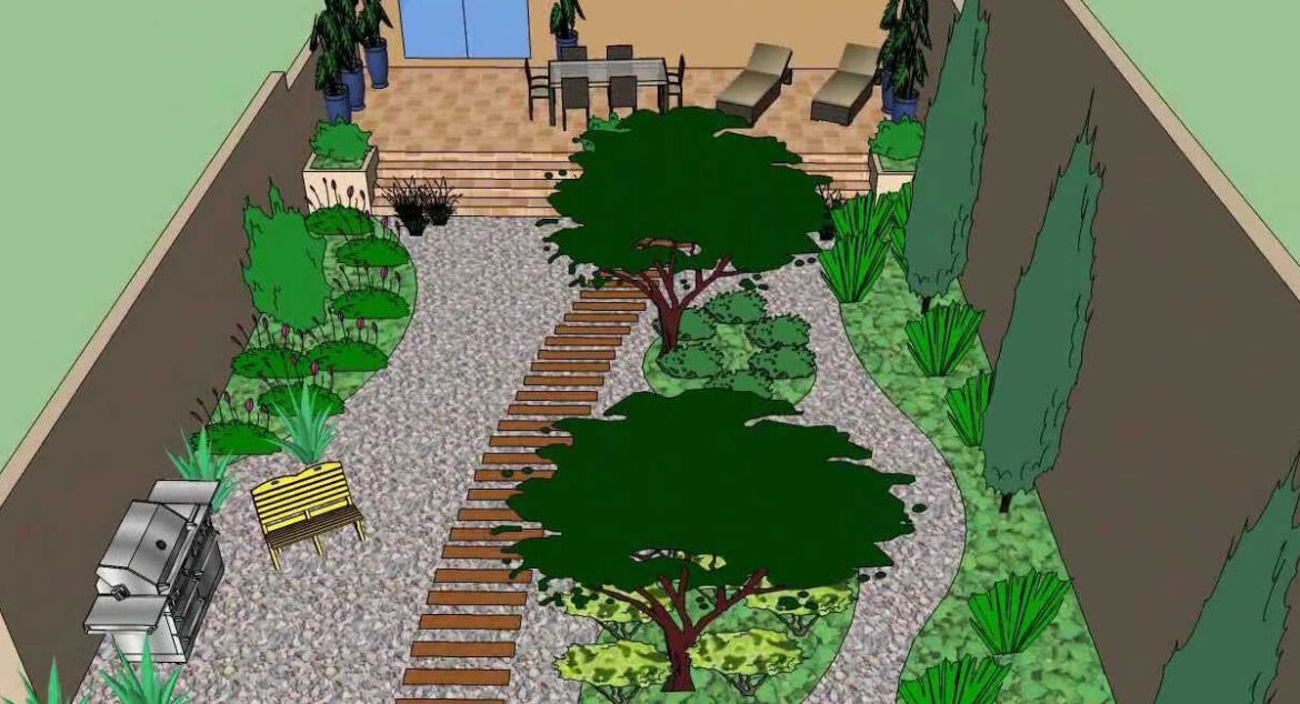 How to design a garden layout in SketchUp