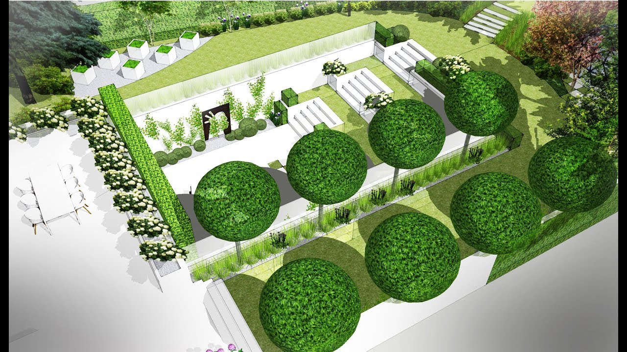 Creating a garden design using SketchUp